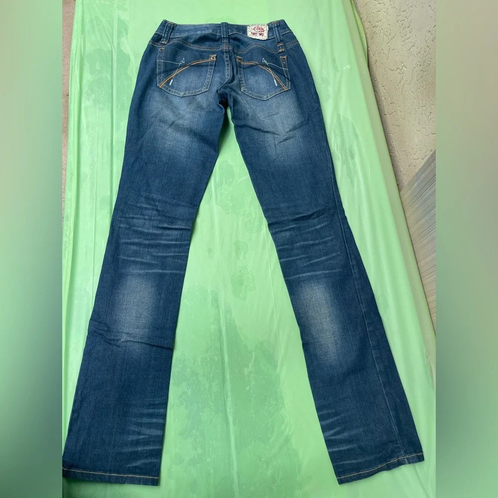LOW RISE VINTAGE Women’s Blue Denim Jeans - Classic Bootcut SIZE 1 - Picture 4 of 15